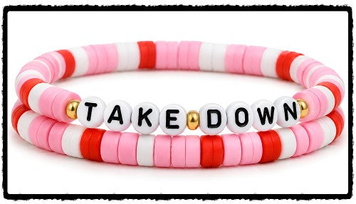 KPOP Take Down 2 Stretch Bracelet Set